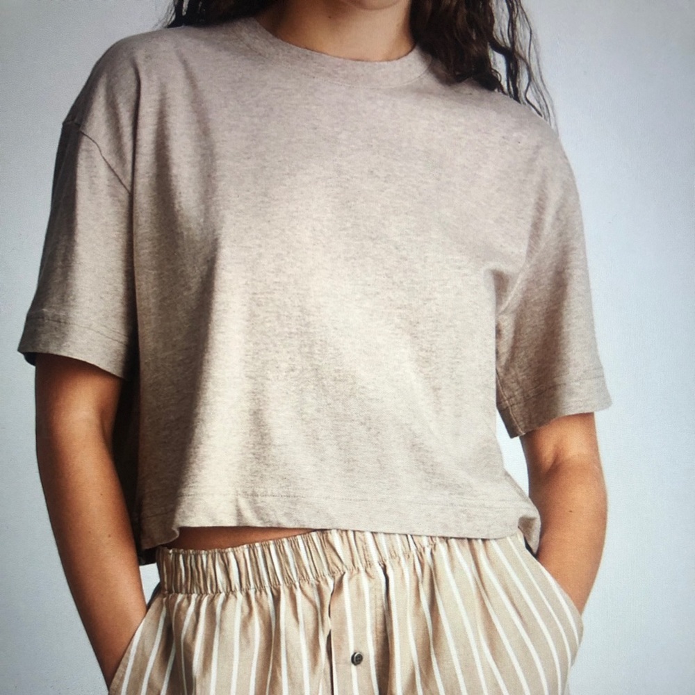 Everlane Organic Cotton Cropped Tee